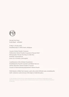 Nicolas Van Parys — publication accompanying Kashi Rupé — unfolded