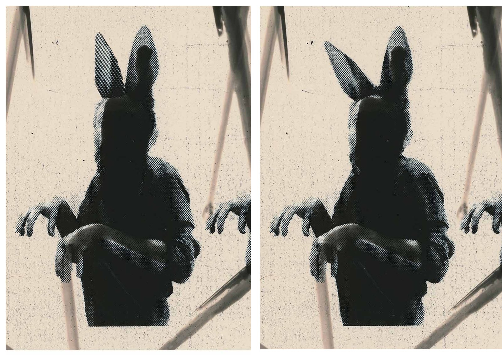 allesgut — figures with rabbit ears (spread)