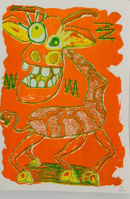 Risograph Monsieur Térez × Topo Copy (orange)